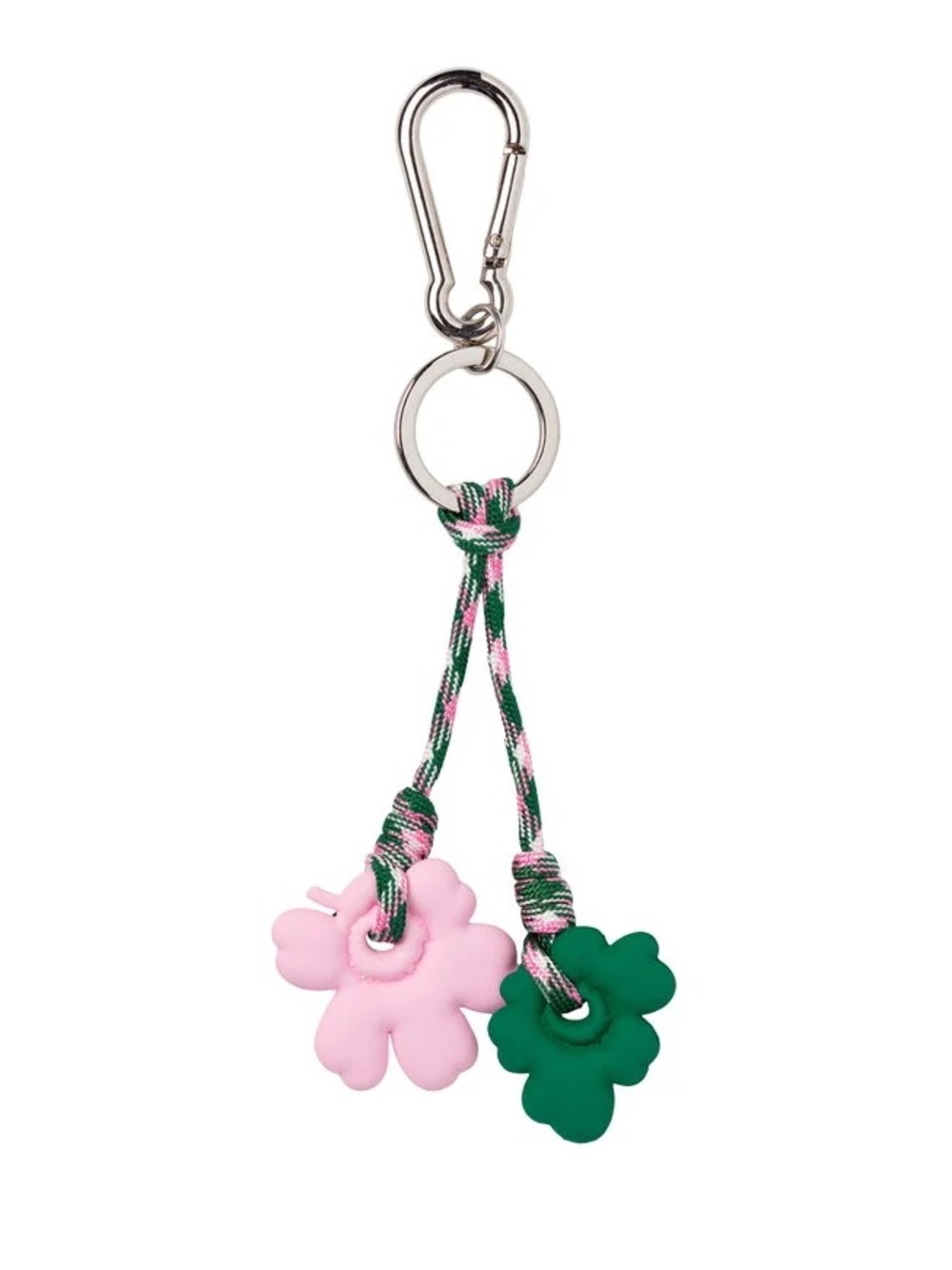 NWT Marimekko Riimi Unikko Kioski Keychain - Light Pink / Green